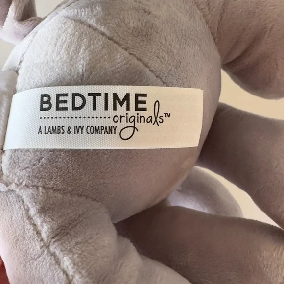 NEW Bedtime Originals Humphrey‎ Choo Choo Gray Plush Elephant-Stuffed Animal - Picture 12 of 15